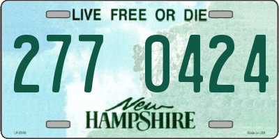 NH license plate 2770424