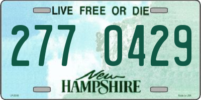 NH license plate 2770429