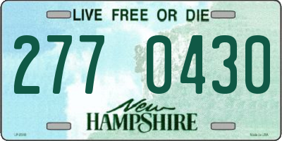 NH license plate 2770430