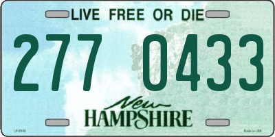 NH license plate 2770433