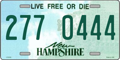 NH license plate 2770444