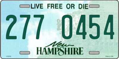 NH license plate 2770454