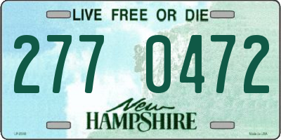 NH license plate 2770472