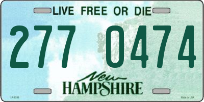 NH license plate 2770474
