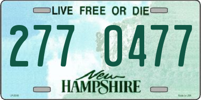 NH license plate 2770477