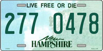 NH license plate 2770478