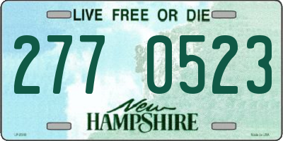 NH license plate 2770523