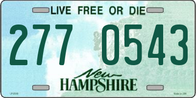 NH license plate 2770543