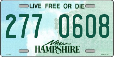 NH license plate 2770608