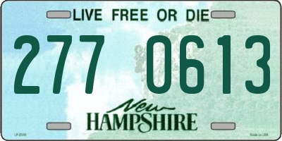 NH license plate 2770613