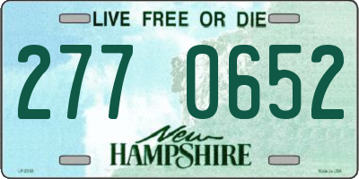 NH license plate 2770652
