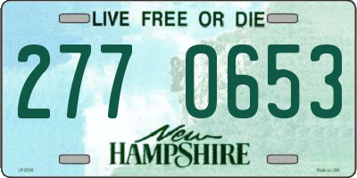 NH license plate 2770653
