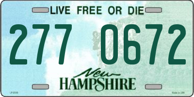 NH license plate 2770672