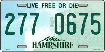 NH license plate 2770675