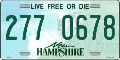 NH license plate 2770678