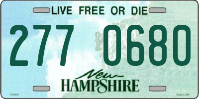 NH license plate 2770680