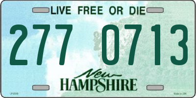NH license plate 2770713