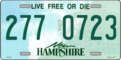 NH license plate 2770723