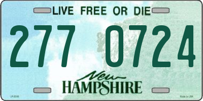 NH license plate 2770724