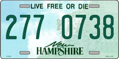 NH license plate 2770738