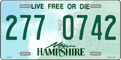 NH license plate 2770742