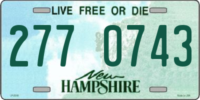 NH license plate 2770743