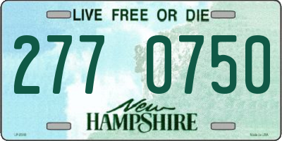 NH license plate 2770750
