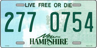 NH license plate 2770754