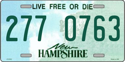 NH license plate 2770763