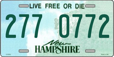 NH license plate 2770772