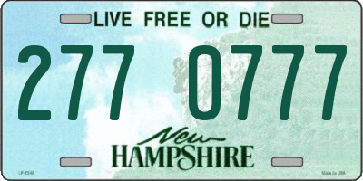 NH license plate 2770777