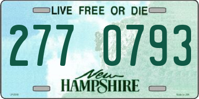 NH license plate 2770793