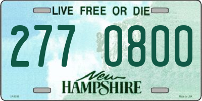 NH license plate 2770800