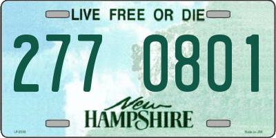 NH license plate 2770801