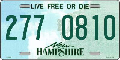 NH license plate 2770810