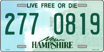 NH license plate 2770819