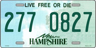 NH license plate 2770827