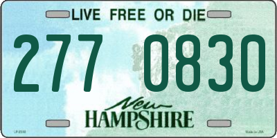 NH license plate 2770830