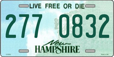 NH license plate 2770832