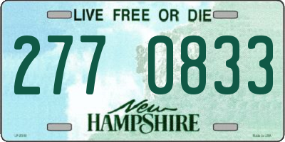 NH license plate 2770833