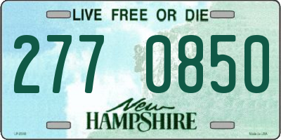 NH license plate 2770850