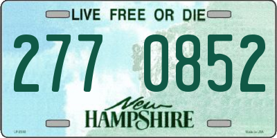 NH license plate 2770852
