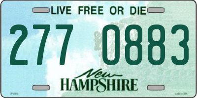 NH license plate 2770883