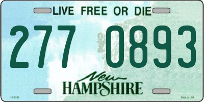 NH license plate 2770893