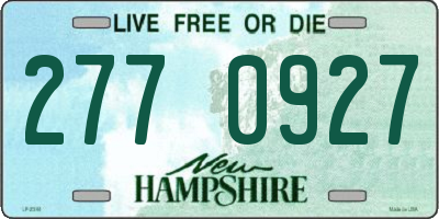 NH license plate 2770927