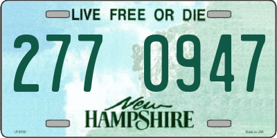 NH license plate 2770947