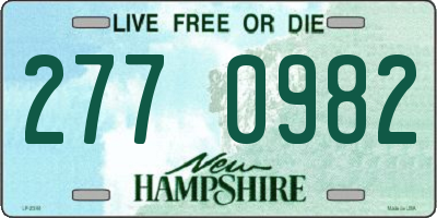 NH license plate 2770982