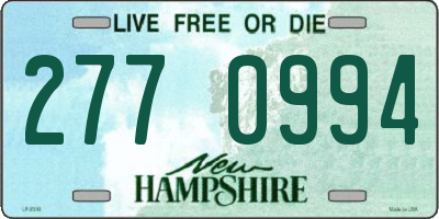 NH license plate 2770994