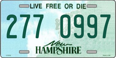 NH license plate 2770997