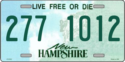 NH license plate 2771012